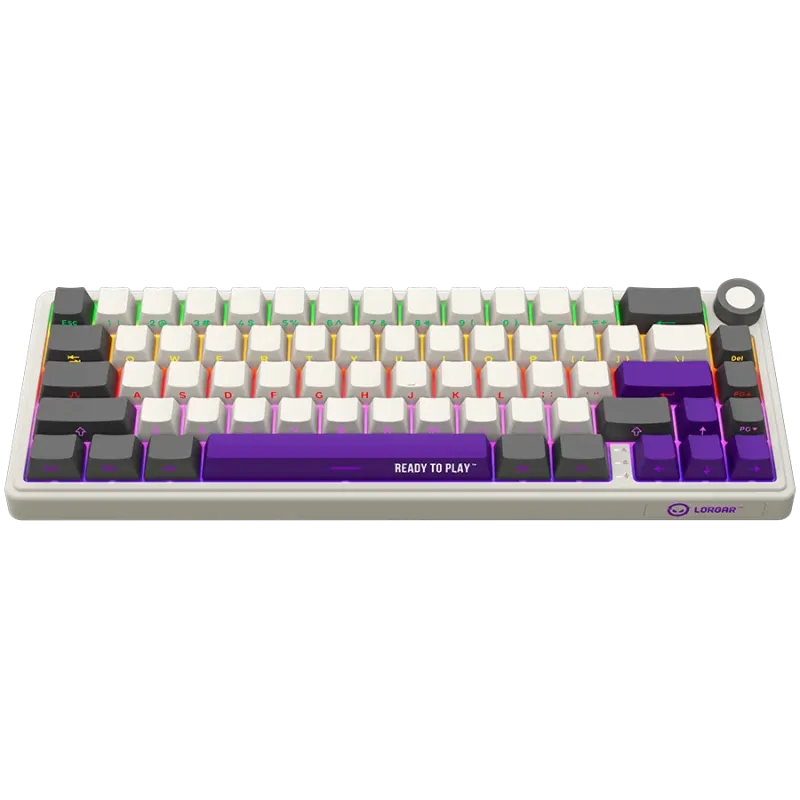 LORGAR KBP70MW, Wireless 65% Mechanical Gaming Keyboard Pro, Beige, EN layout - 1