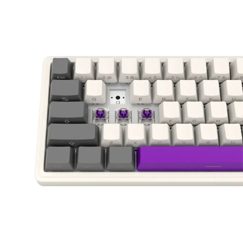 LORGAR KBP70MW, Wireless 65% Mechanical Gaming Keyboard Pro, Beige, EN layout - 1