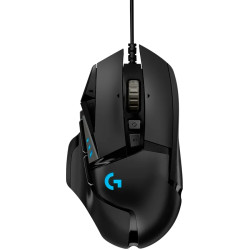 LOGITECH G502 Corded Gaming Mouse - HERO - BLACK - USB - EER2 - 1
