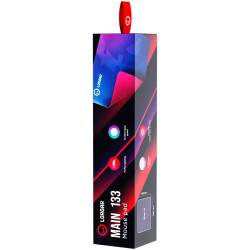 Lorgar Main 133, Gaming mouse pad, High-speed surface, Purple anti-slip rubber base, size: 360mm x 300mm x 3mm, weight 0.2kg - 7