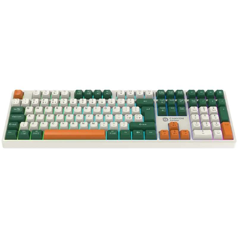 CANYON keyboard Shadder GKW-11 Mech RGB UK/US Wireless White - 1
