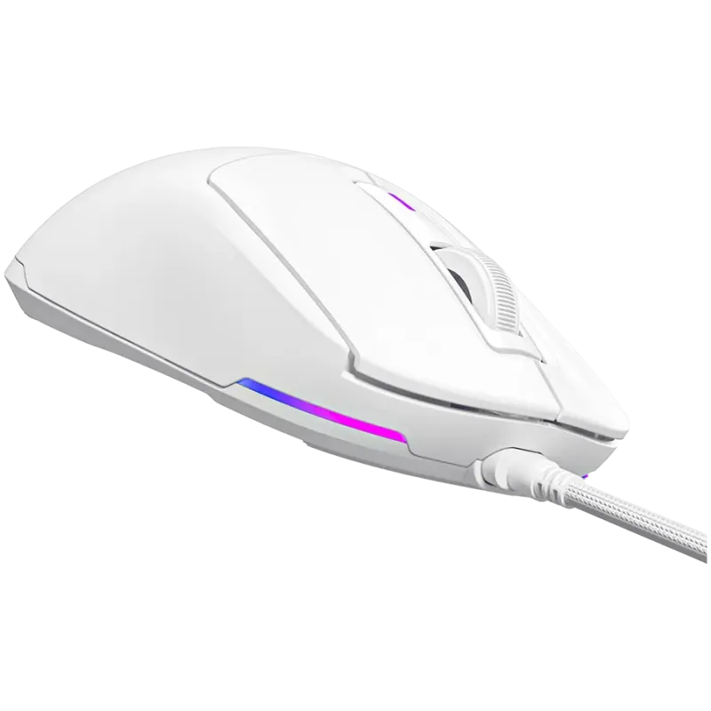 LORGAR MSA10, Ultralight Wired Gaming Mouse Advanced, white - 1
