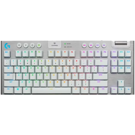 LOGITECH G915 X LIGHTSPEED Wireless Gaming Keyboard - WHITE - US INT'L - 2.4GHZ/BT - EMEA28i-935 - TACTILE - 1