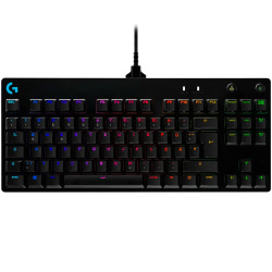 LOGITECH G PRO TKL Corded Mechanical Gaming Keyboard - BLACK - US INT'L - USB - CLICKY - 1