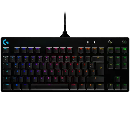 LOGITECH G PRO TKL Corded Mechanical Gaming Keyboard - BLACK - US INT'L - USB - CLICKY - 1