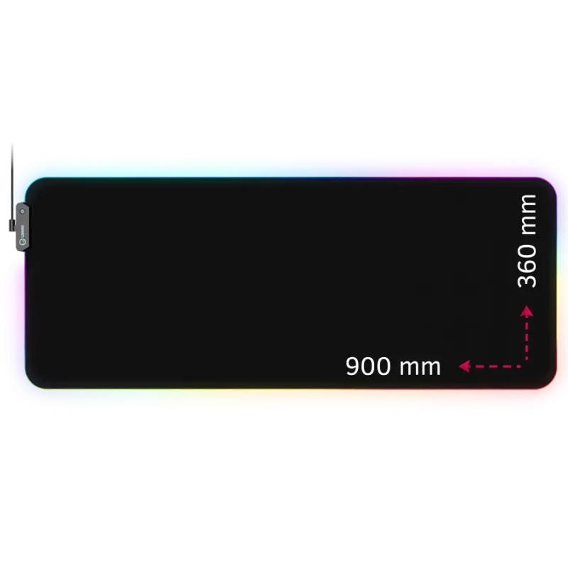Lorgar Steller 919, Gaming mouse pad, High-speed surface, anti-slip rubber base, RGB backlight, USB connection, Lorgar WP Gamewa