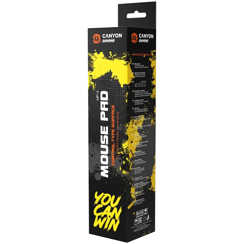 CANYON Gaming Mouse Pad 350X250X3mm - 1