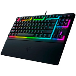 Razer Ornata V3 Tenkeyless, Low Profile Gaming Keyboard, US Layout, 8 Razer Chroma™ RGB Lighting Zones, Dedicated Media Keys, UV