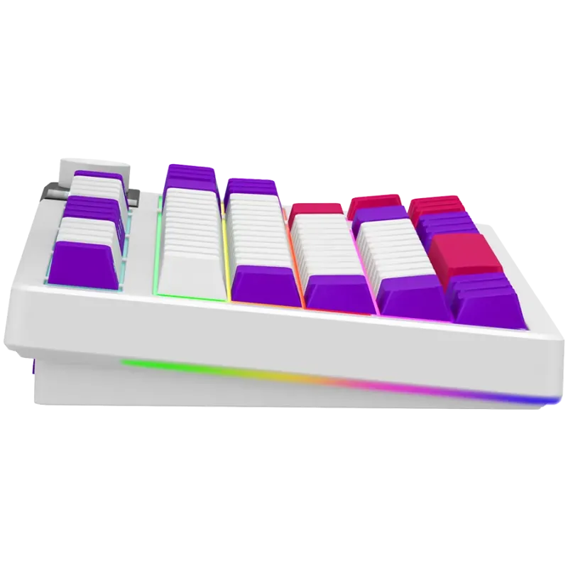LORGAR KBP70TKLW, Wireless TKL Mechanical Gaming Keyboard Pro, White, EN layout - 1