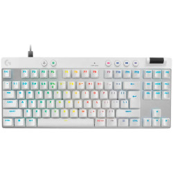 LOGITECH G PRO X TKL RAPID Gaming Keyboard - WHITE - US INT'L - USB - EMEA28i-935 - LINEAR - 1