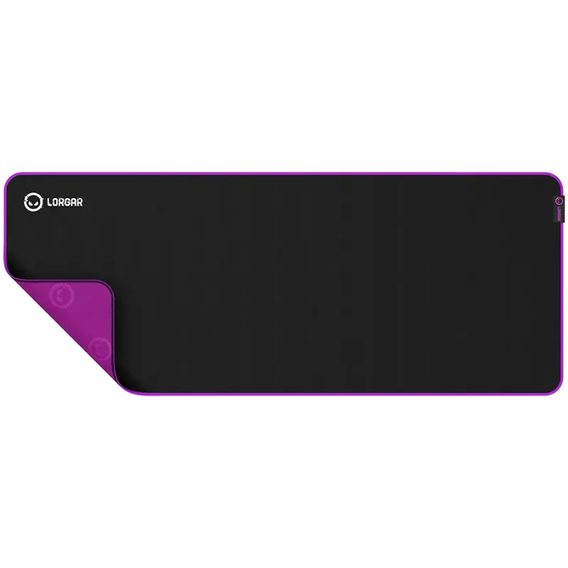 Lorgar Main 319, Gaming mouse pad, High-speed surface, Purple anti-slip rubber base, size: 900mm x 360mm x 3mm, weight 0.6kg - 1