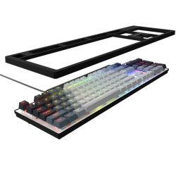 LORGAR Azar 514, Wired mechanical gaming keyboard, RGB backlight, 1680000 colour variations, 18 modes, keys number: 104, 50M cli
