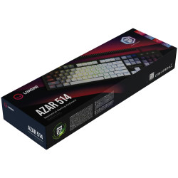 LORGAR Azar 514, Wired mechanical gaming keyboard, RGB backlight, 1680000 colour variations, 18 modes, keys number: 104, 50M cli