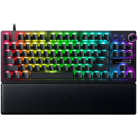 Razer Huntsman V3 Pro Tenkeyless, Gaming keyboard, Analog Optical Switch gen2, Razer Chroma RGB, Magnetic Firm Leatherette Wrist