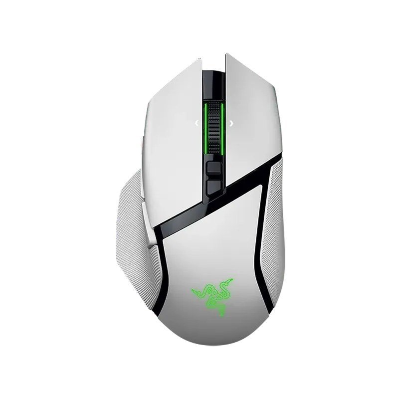 Razer Basilisk V3 Pro 35K, White, Gaming Mouse, HyperSpeed Wireless, Bluetooth, Focus Pro 35K Optical Sensor Gen-2, 35000 DPI, C
