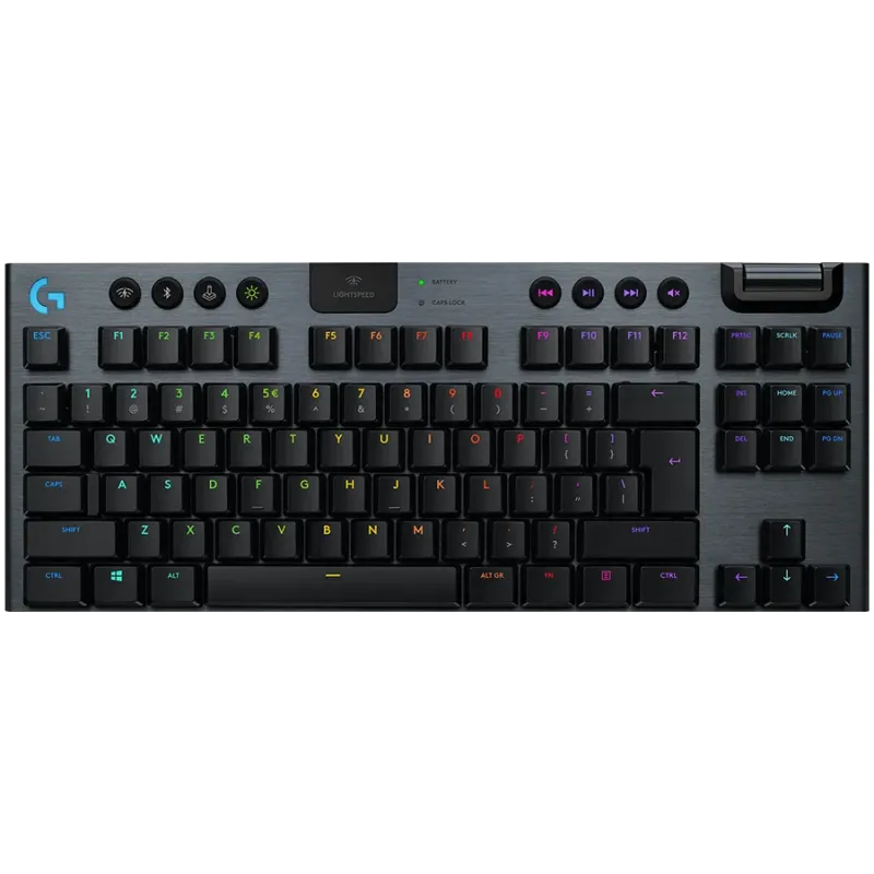 LOGITECH G915 X LIGHTSPEED TKL Wireless Gaming Keyboard - BLACK - US INT'L - 2.4GHZ/BT - EMEA28i-935 - TACTILE - 1