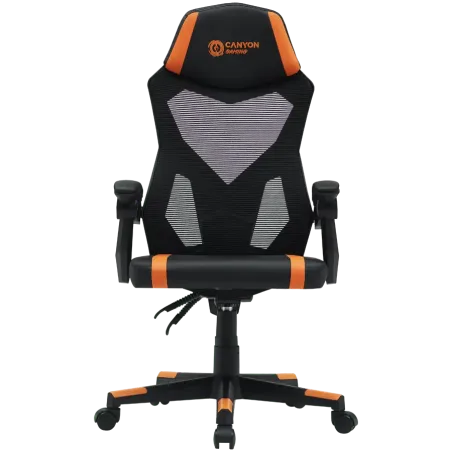 CANYON gaming chair Flow MCH01 Mesh Black Orange - 1