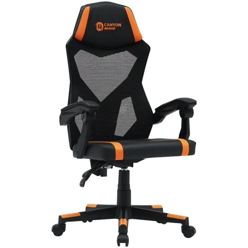 CANYON gaming chair Flow MCH01 Mesh Black Orange - 1