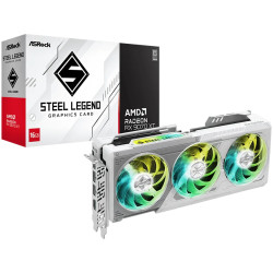 ASROCK Video Card AMD Radeon RX 9070 XT Steel Legend 16GB GDDR6 256-bit HDMI 3x DP - 1
