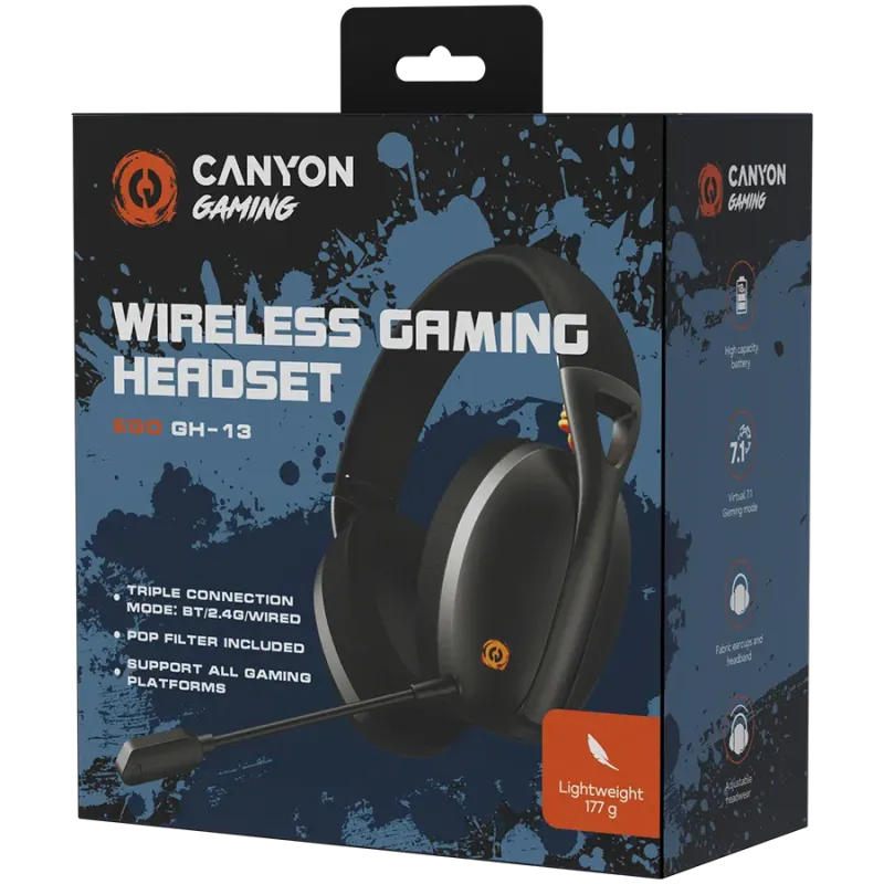 CANYON headset EGO GH-13 Black - 1