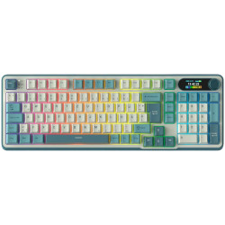ROYAL KLUDGE RK-S98 Light Cloud Gaming Keyboard Chartreuse switch - 1