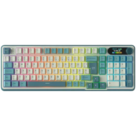 ROYAL KLUDGE RK-S98 Light Cloud Gaming Keyboard Chartreuse switch - 1