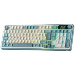 ROYAL KLUDGE RK-S98 Light Cloud Gaming Keyboard Chartreuse switch - 2