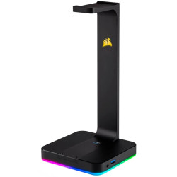 CORSAIR Gaming ST100 RGB Premium Headset Stand with 7.1 Surround Sound - 1