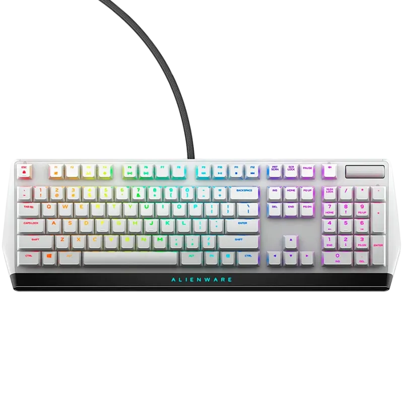 Alienware 510K Low-profile RGB Mechanical Gaming Keyboard - AW510K (Lunar Light) - 1