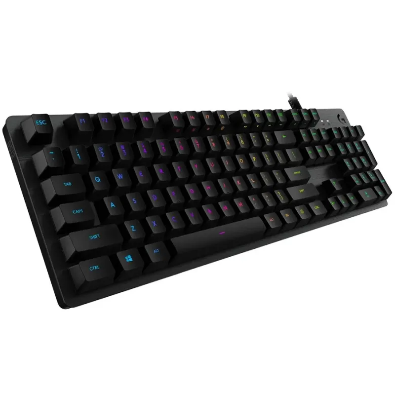 LOGITECH G512 Carbon RGB Mechanical Gaming Keyboard, GX Blue - CARBON - US INT'L - USB - INTNL - G512 CLICKY - 1