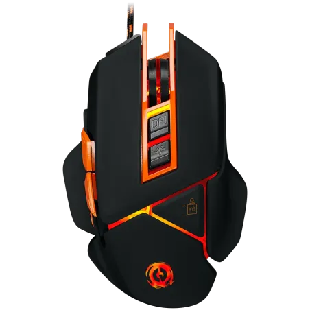 CANYON Optical gaming mouse, adjustable DPI setting 800/1000/1200/1600/2400/3200/4800/6400, LED backlight, moveable weight slot 