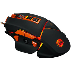 CANYON Optical gaming mouse, adjustable DPI setting 800/1000/1200/1600/2400/3200/4800/6400, LED backlight, moveable weight slot 