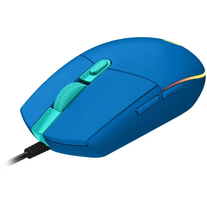 LOGITECH G203 LIGHTSYNC Corded Gaming Mouse - BLUE - USB - 1
