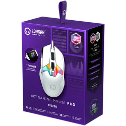 LORGAR MSP80, 8000 Hz Gaming Mouse Pro, White - 8
