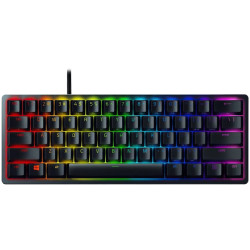 Razer Huntsman Mini - Clicky Optical (Purple Switch) - US - Black, Gaming Keyboard, Razer™ Optical Switches, size 60%, RGB Chrom