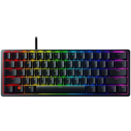 Razer Huntsman Mini - Clicky Optical (Purple Switch) - US - Black, Gaming Keyboard, Razer™ Optical Switches, size 60%, RGB Chrom