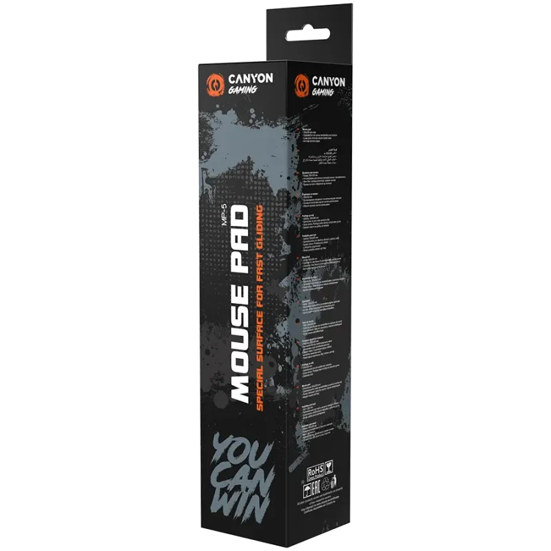 CANYON MP-5, Mouse pad,350X250X3MM, Multipandex,Gaming print, color box - 1