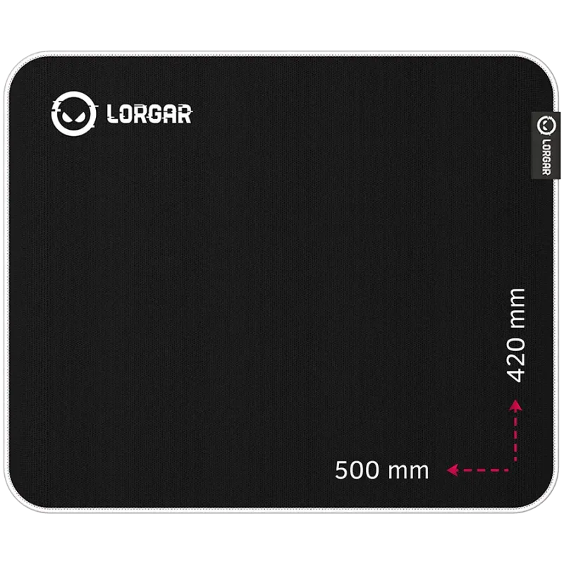 Lorgar Legacer 755, Gaming mouse pad, Ultra-gliding surface, Purple anti-slip rubber base, size: 500mm x 420mm x 3mm, weight 0.4