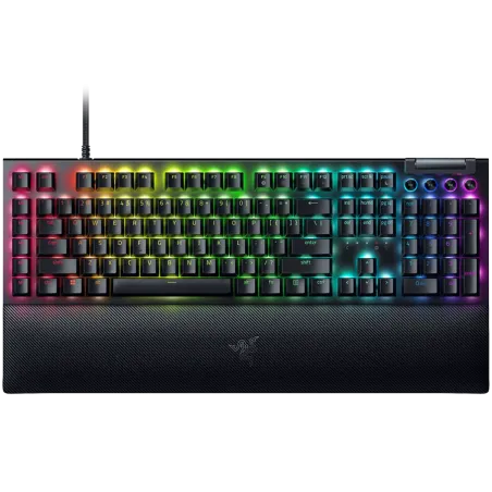 Razer BlackWidow V4 Mechanical Gaming Keyboard, US Layout, Green Switch, Razer Chroma™ RGB, 6 Macro Keys, Lubricated Stabilizers