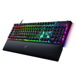 Razer BlackWidow V4 Mechanical Gaming Keyboard, US Layout, Green Switch, Razer Chroma™ RGB, 6 Macro Keys, Lubricated Stabilizers