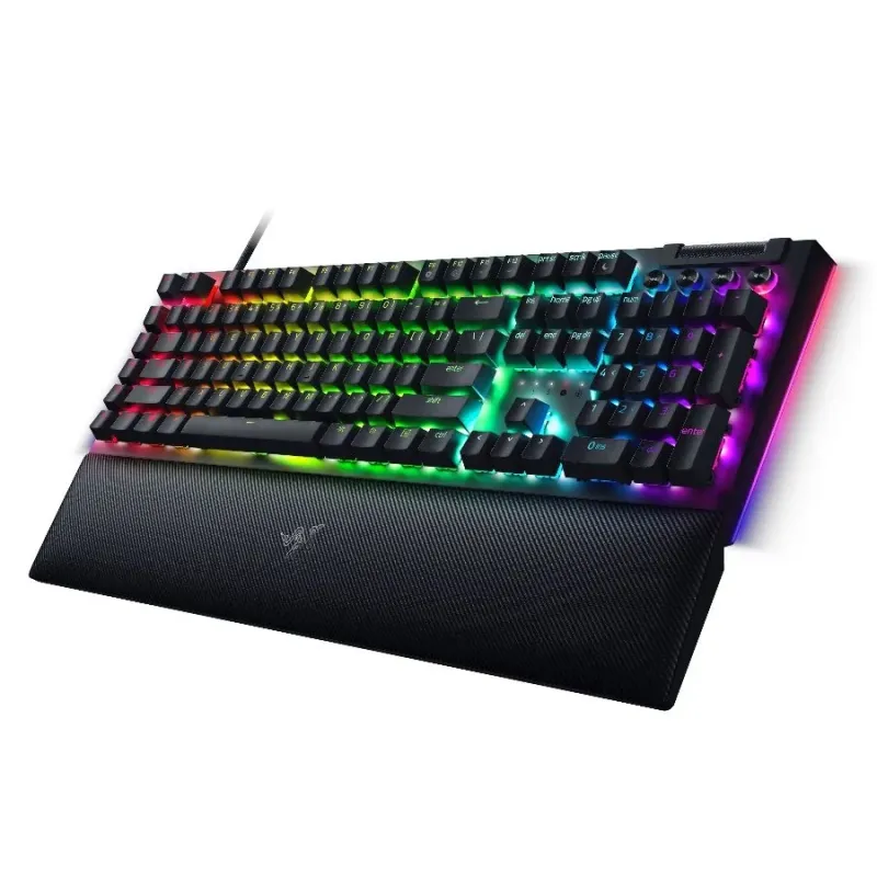 Razer BlackWidow V4 Mechanical Gaming Keyboard, US Layout, Green Switch, Razer Chroma™ RGB, 6 Macro Keys, Lubricated Stabilizers