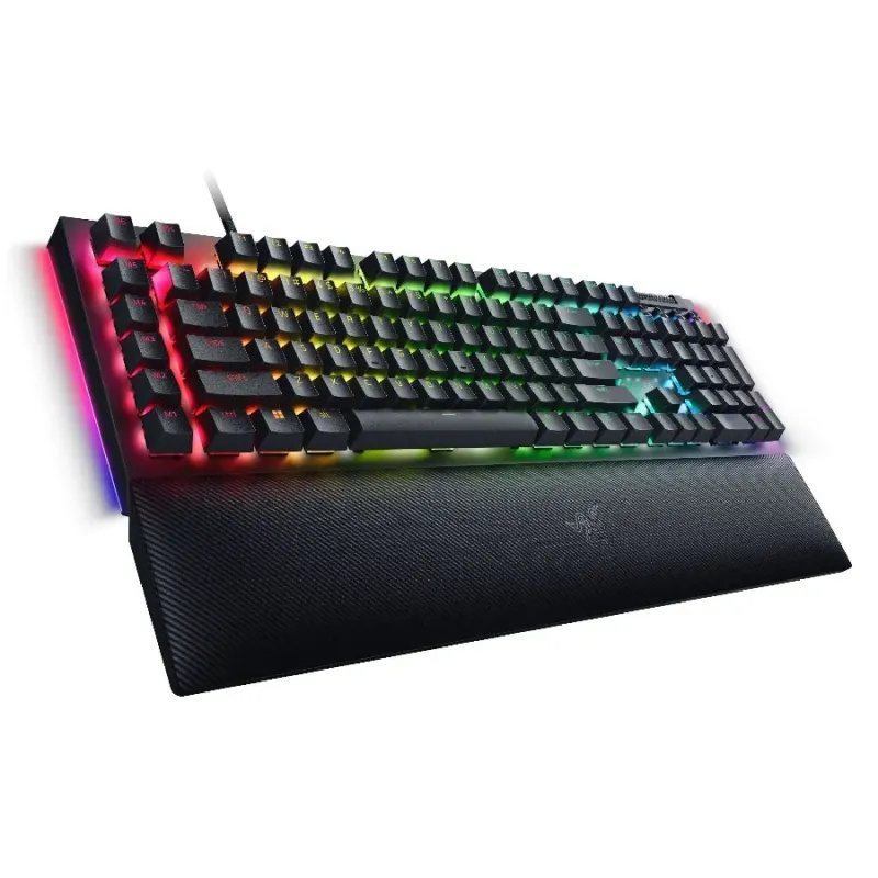 Razer BlackWidow V4 Mechanical Gaming Keyboard, US Layout, Green Switch, Razer Chroma™ RGB, 6 Macro Keys, Lubricated Stabilizers