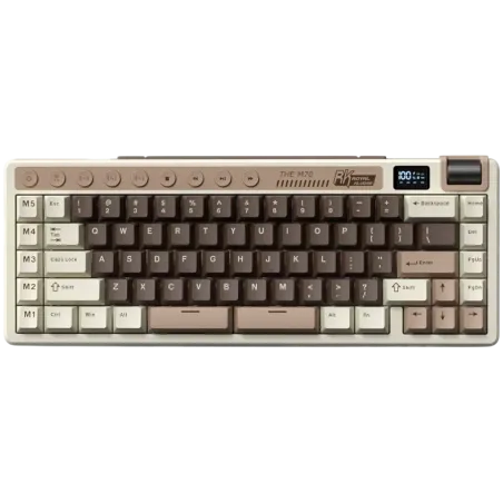 ROYAL KLUDGE RK M70 Mocha Grey Gaming Keyboard Cream switch - 1