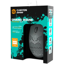 CANYON Puncher GM-11, Gaming Mouse with 7 programmable buttons, Pixart 3519 optical sensor, 4 levels of DPI and up to 4200, 5 mi