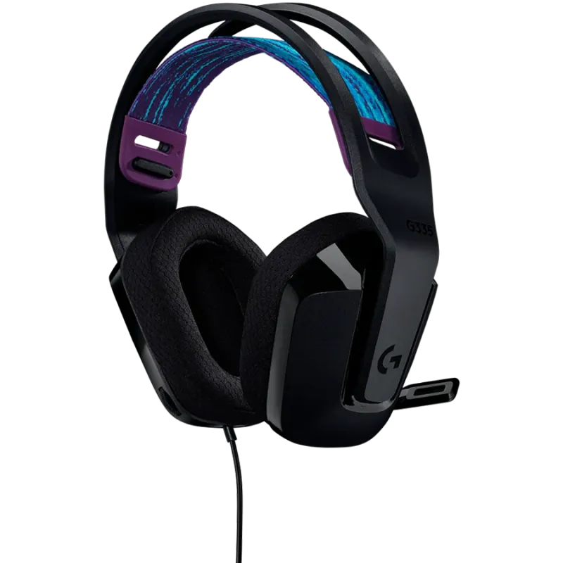 LOGITECH G335 Wired Gaming Headset - BLACK - 3.5 MM - 1