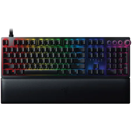 Razer Huntsman V2 Analog (Analog Switch), Optical Gaming Keyboard, US Layout, Doubleshot PBT Keycaps, Sound Dampening Foam, Raze