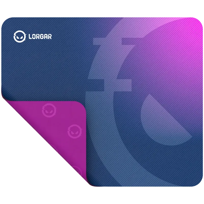 Lorgar Main 135, Gaming mouse pad, High-speed surface, Purple anti-slip rubber base, size: 500mm x 420mm x 3mm, weight 0.41kg - 