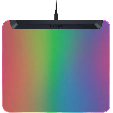 Razer Firefly V2 Pro, Fully Illuminated RGB Gaming Mouse Mat, Edge-to-Edge Backlit Design, 15-Zone Chroma Lighting, Integrated U