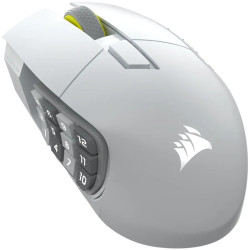CORSAIR SCIMITAR ELITE WIRELESS SE Gaming Mouse, Wireless, White, 33000 DPI, Optical - 1