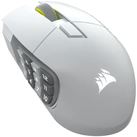 CORSAIR SCIMITAR ELITE WIRELESS SE Gaming Mouse, Wireless, White, 33000 DPI, Optical - 1